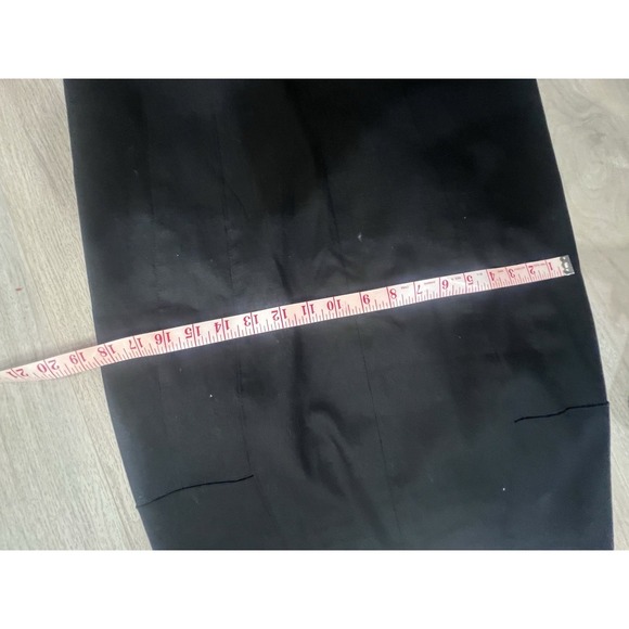 Piazza Sempione Black Pencil Skirt Made in Italy Business Career Minimalist - Picture 7 of 8